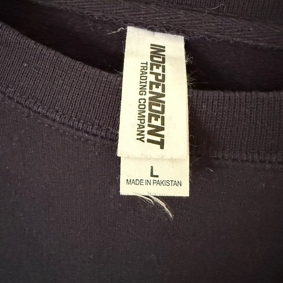 Dave Ramsey Better Than I Deserve Navy Blue Longsleeve Crew Neck Sweatshirt L - Picture 2 of 3